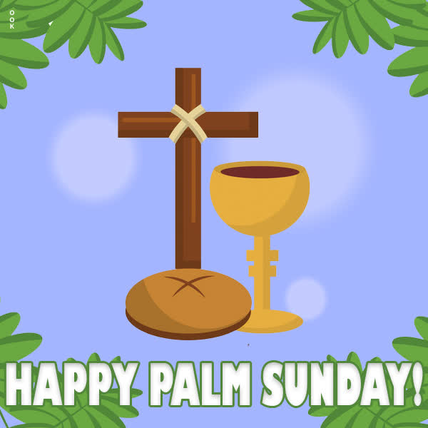 Postcard palm sunday