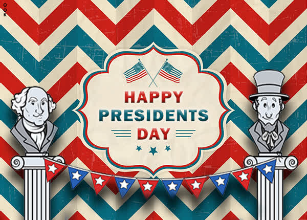 Postcard presidents day