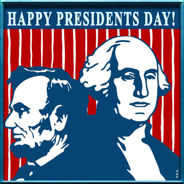 Postcard presidents day