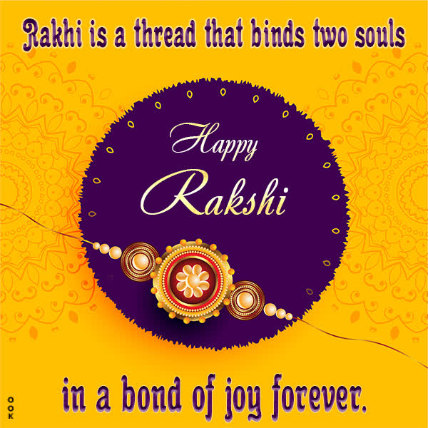 Postcard raksha bandhan (rakhi)