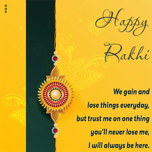 Postcard raksha bandhan (rakhi)