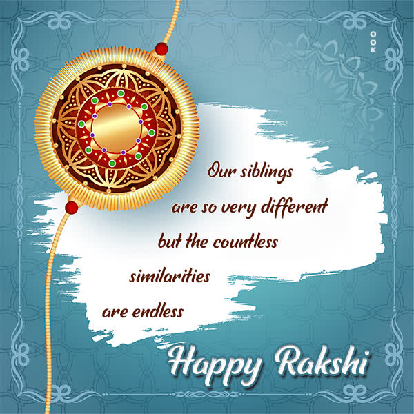 Postcard raksha bandhan (rakhi)