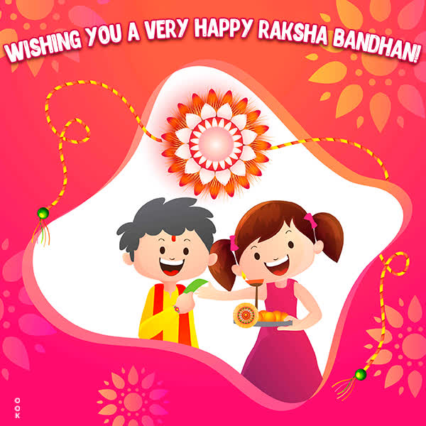 Postcard raksha bandhan (rakhi)