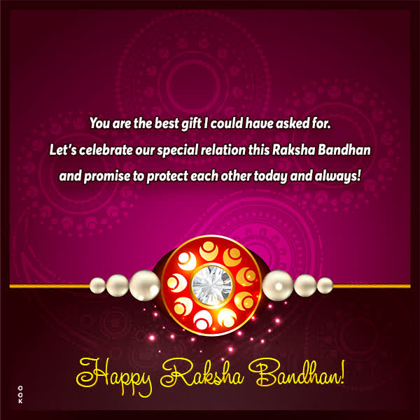 Postcard raksha bandhan (rakhi)