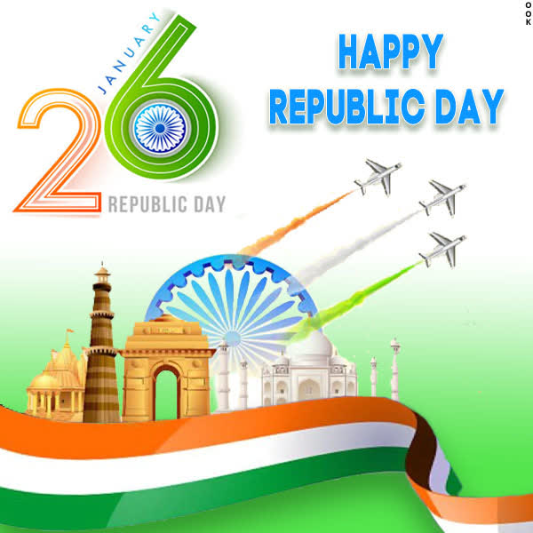 Postcard republic day