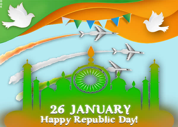 Postcard republic day