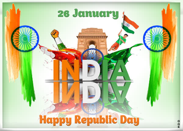 Postcard republic day