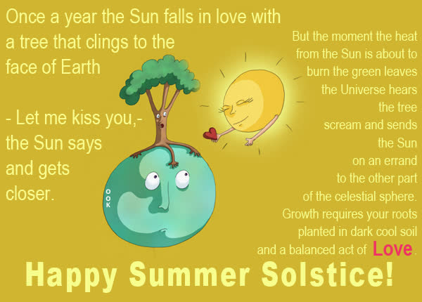 Postcard summer solstice