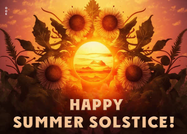 Postcard summer solstice