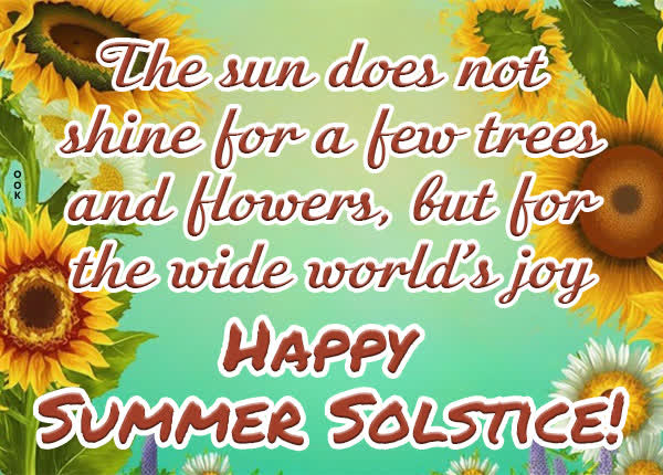 Postcard summer solstice