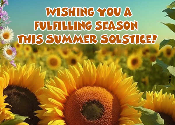 Postcard summer solstice