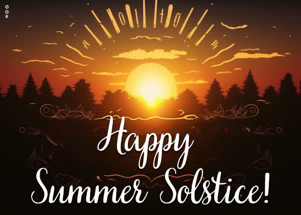 Postcard summer solstice