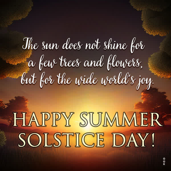 Postcard summer solstice