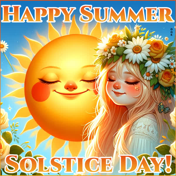 Postcard summer solstice