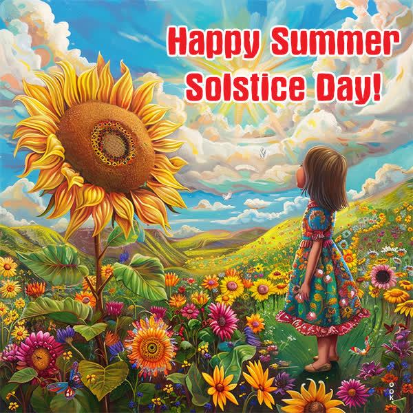 Postcard summer solstice