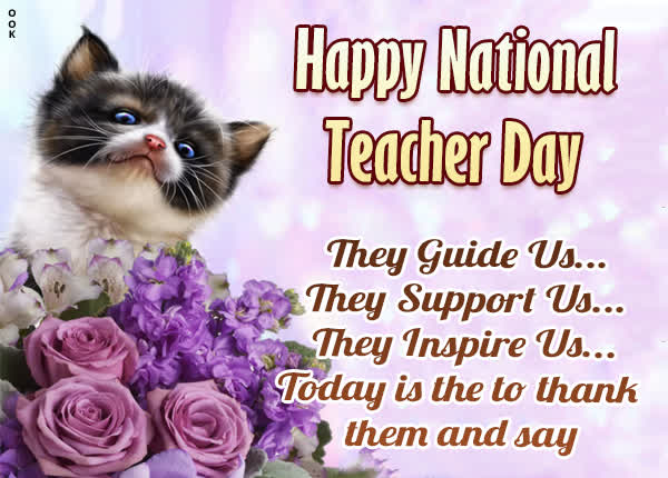 Postcard teachers' day