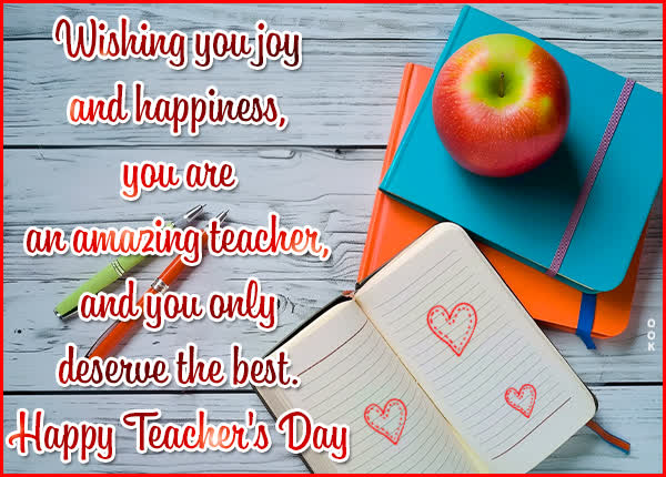 Postcard teachers' day