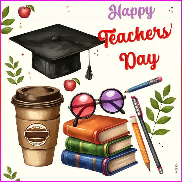 Postcard teachers' day