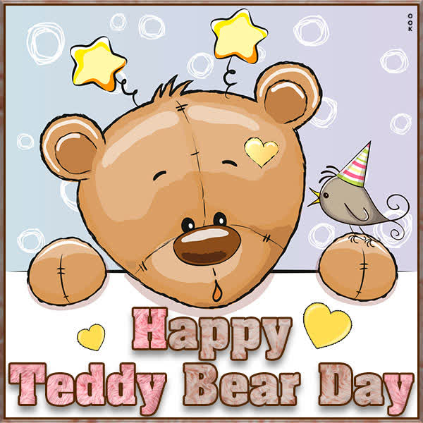 Postcard teddy day