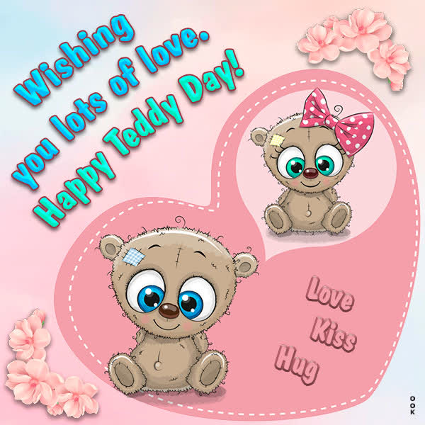 Postcard teddy day