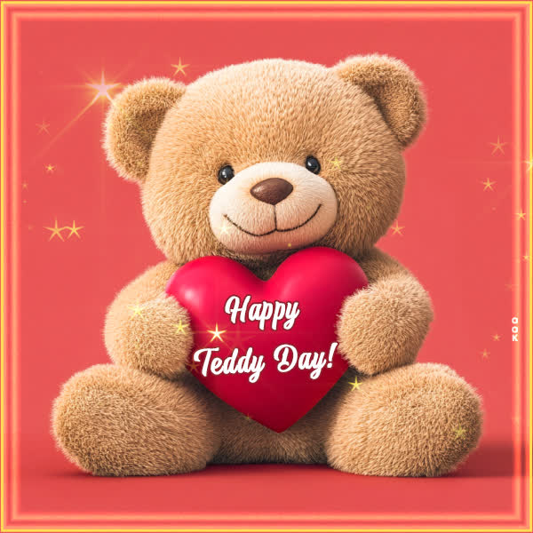 Postcard teddy day