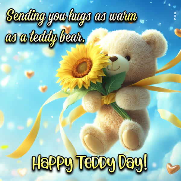 Postcard teddy day