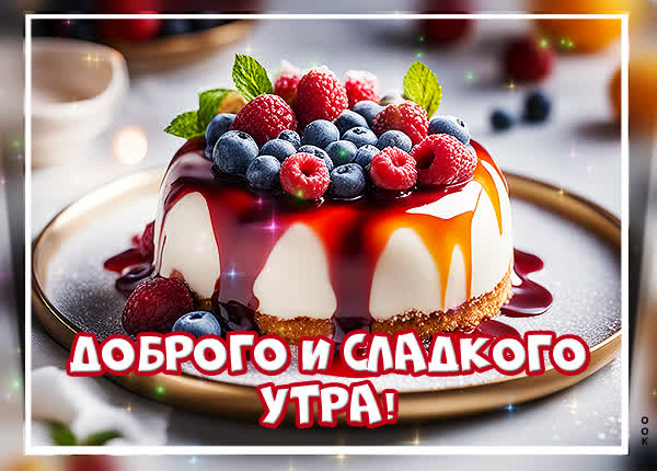 Picture уникальная открытка доброго и сладкого утра