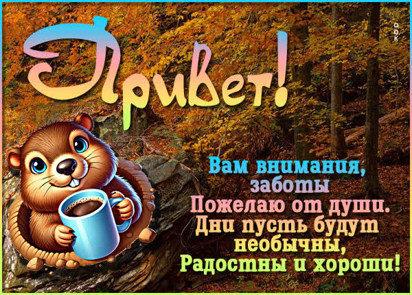 Postcard вдохновенная открытка привет