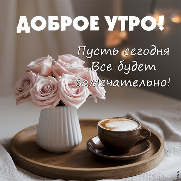 Postcard вдохновляющая открытка доброе утро