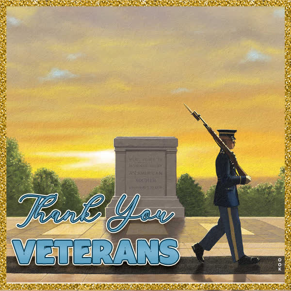 Postcard veterans day