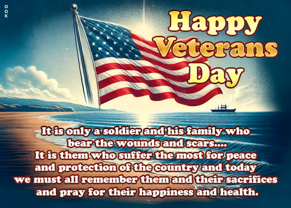 Postcard veterans day