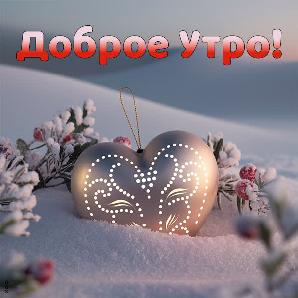 Picture волшебная зимняя открытка доброе утро