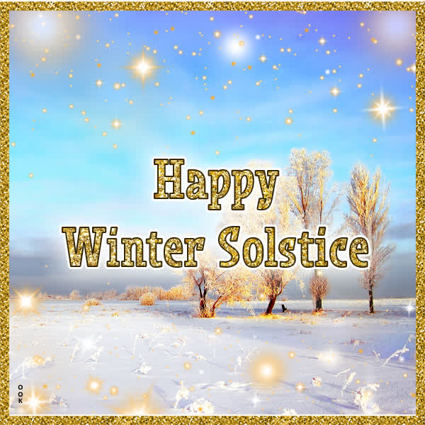 Postcard winter solstice