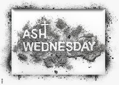 Postcard ash wednesday