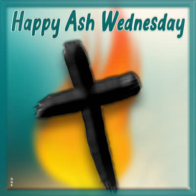 Postcard ash wednesday