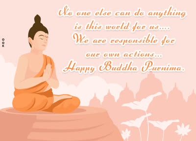 Postcard buddha purnima/vesak