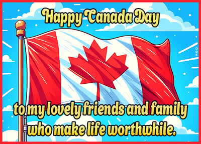 Postcard canada day