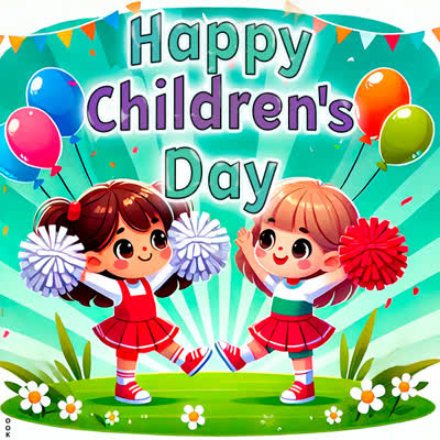 Postcard children day (bal divas)