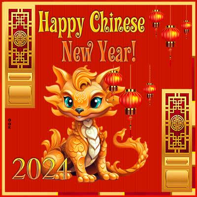 Postcard chinese new year