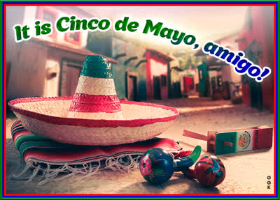 Postcard cinco de mayo