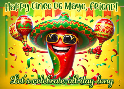 Postcard cinco de mayo