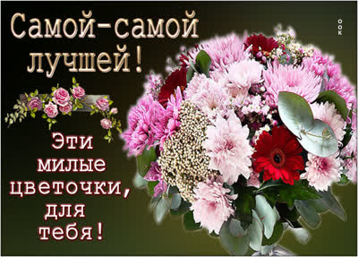 Picture чудная открытка милые цветочки для тебя
