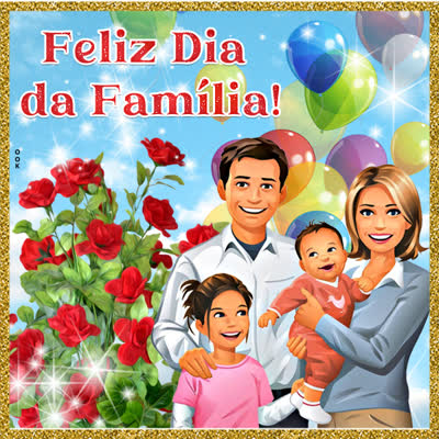 Postcard dia da família