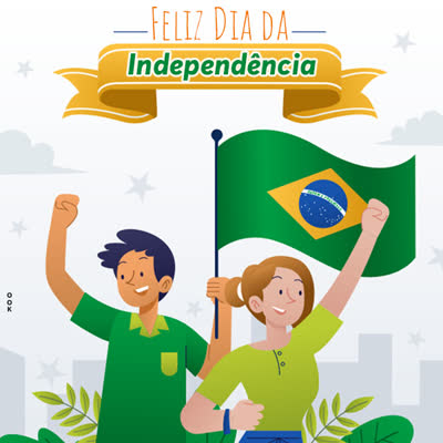 Postcard dia da independência do brasil