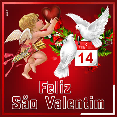 Postcard dia de são valentim