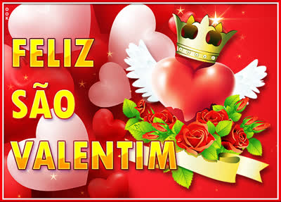 Postcard dia de são valentim