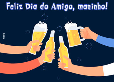 Postcard dia do amigo