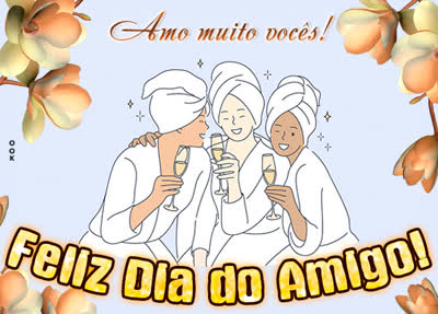 Postcard dia do amigo