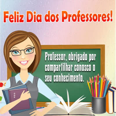 Postcard dia do professor