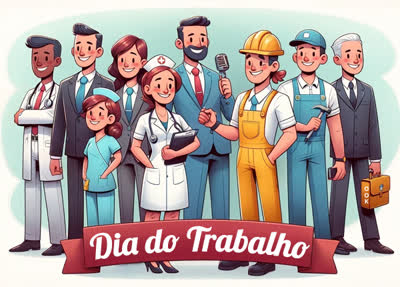 Postcard dia do trabalho